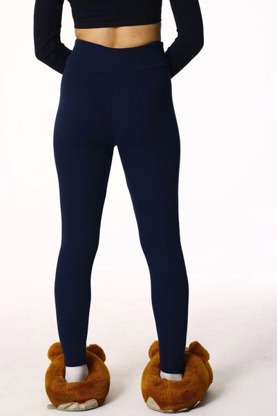 Tam12den Home High Waist Ribbed Recovery Navy Blueleggings