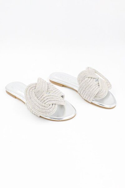 Alphus Γυναικείες φλατ κομψές παντόφλες İzlife Imported Stoned