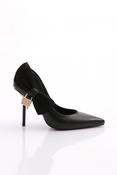DGN Black 4537 Model Women's Heeled Shoes
