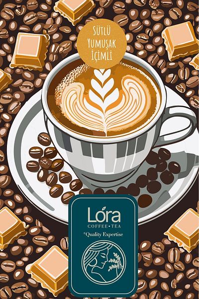 kahvelora Instant - 200g Caramel Turkish Coffee - Just Stir - Milky - Cezvede Cook - Instant Coffee