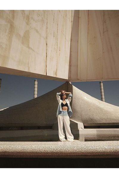 Nocturne Gradient High Waist Jean Trousers