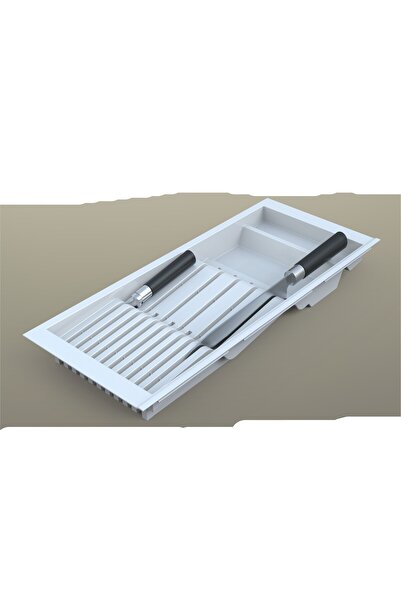 tify Kitchen Drawer White Modular Knife Holder 20,5cm X 48cm (Can Be Cut 4cm from the Length)
