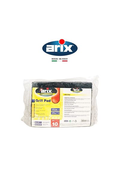 ARIX Professional 10-pcs Grill Pad – Heavy-Duty Abrasive Scouring for Tough Cleaning