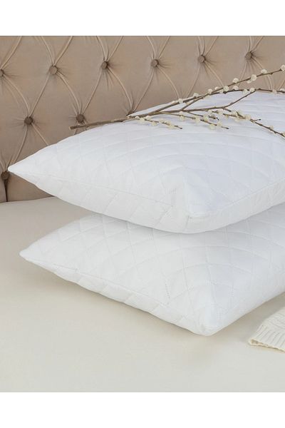 Madame Coco Στρώμα μαξιλαριού καπιτονέ Raison 2 Piece - Λευκό - 50x70 cm