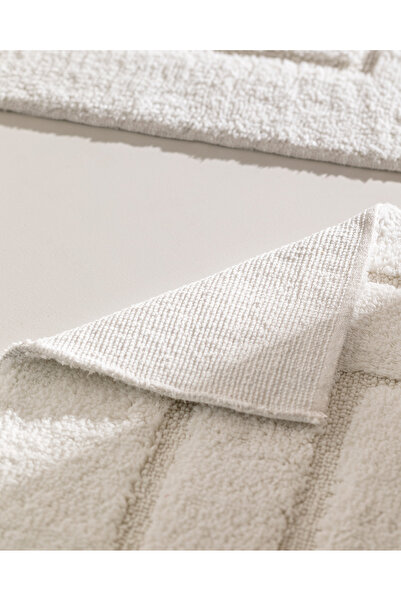Madame Coco Lambese 2-Pack Cotton Bath Mat - Ecru