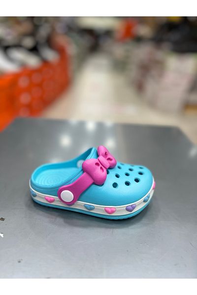 Akınal Bella Girl's Double Color Closed-Front Slippers
