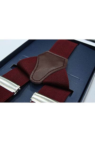Elegante Cravatte Burgundy Color Luxury Salopet Trouser Hanger