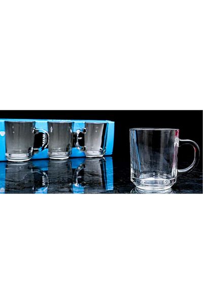 Giove Store Ruby 3-Piece Glass with Handle Royaleks-70352