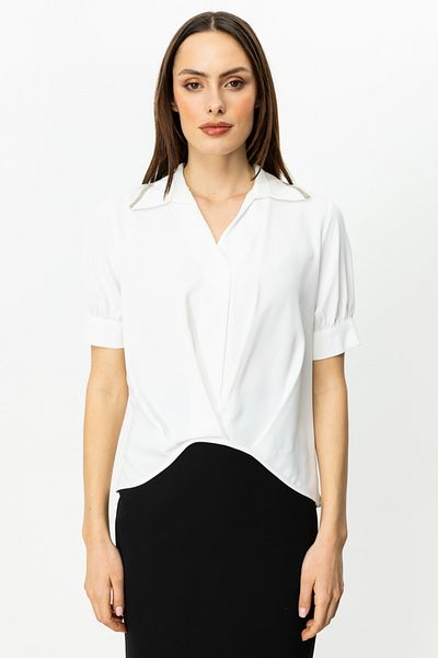 Ekol Sleeveless Blouse with Stone Collar Detail