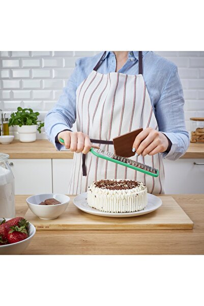 erorex Grater with handle, bright green, 30 cm