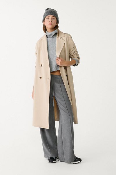 Stradivarius Long flowing trench coat