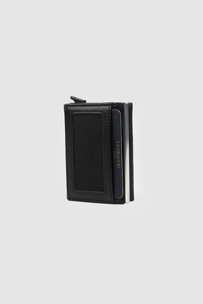 La La'Graccio Paris Paris Men's Wallet, Black Ruhani Knot Leather Graduation Wallet