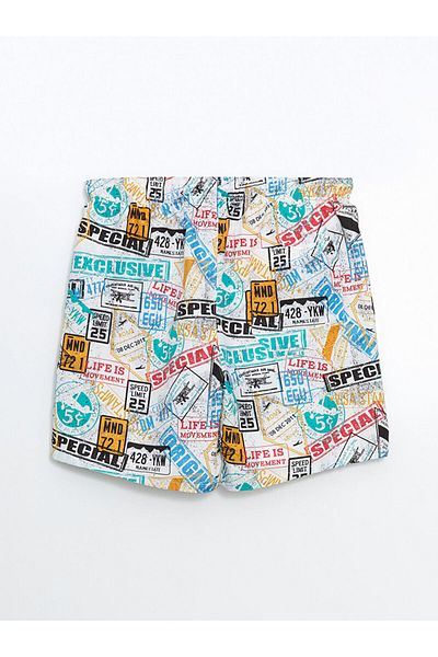 LC Waikiki New Season Short Length Patterned Men's Sea Shorts - S5Ch44Z8