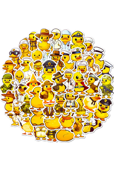 Choice duck 50pcs 50pcs Duck Stickers,Cute Yellow Duck for Water Bottles phone