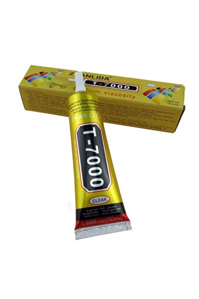 Genel Markalar T7000 Dokunmatik Ekran Cam Kapak Çerçeve Yapıştırıcı 50ml Siyah