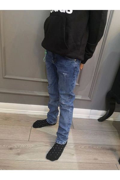 Booss Milano Boy's Denim Ice Blue Jeans 2024