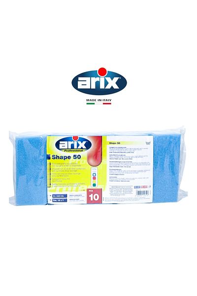 ARIX Professional Shape 50 Non-Scratch Blue Sponge 10-pieces