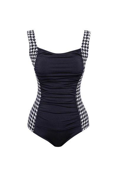 SAILOR moda Costum de baie cu decolteu pătrat cu model