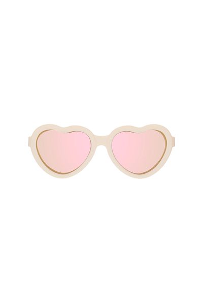 Babiators Polarized Heart Sunglasses Sweet Cream 6 Years Old
