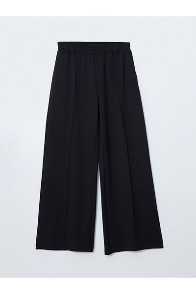 LC Waikiki Koor Black Elastic Waist Modal Blended Women's Sweatpants