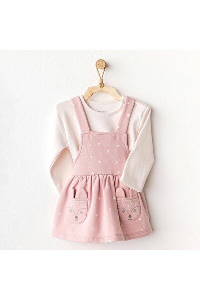andywawa Kız Bebek Elbise Takım Dress Set Puppy Gazelle Ac25054