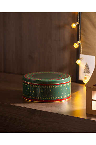 Madame Coco Linda Round Metal Box - Large Size - Green