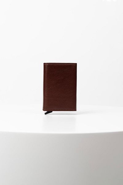 BAYDERİ Genuine Leather Valde - Card Holder Wallet with Mechanism
