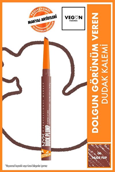 NYX Professional Makeup Duck Plump Dolgun Görünüm Veren Dudak Kalemi - 06 Nud...