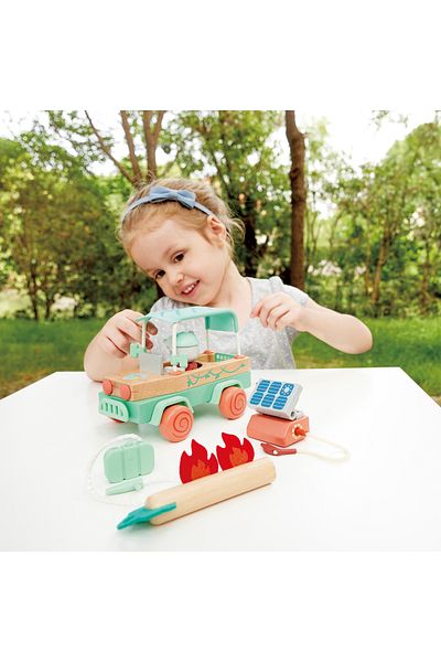 Hape Wooden Toy - Solar Offroad Adventures (11 PIECES)