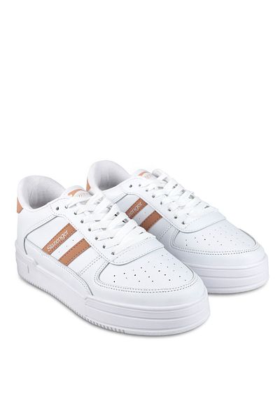 Slazenger White / Salmon Camp Sneaker - Women's Shoes