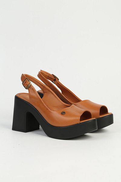 Pierre Cardin Tan γυναικεία παπούτσια με τακούνι PC-54604