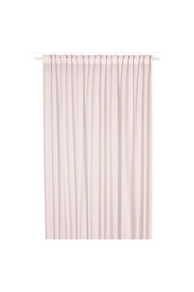 erorex Sheer curtain, 1 piece, with heading tape/pink, 300x300 cm