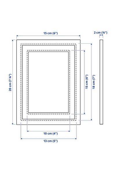 erorex Frame, gold-colour, 13x18 cm