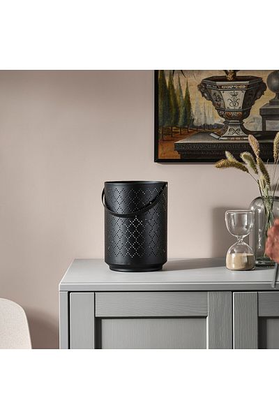 erorex Lantern for block candle, black, 22 cm