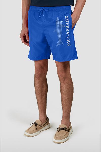 PAUL&SHARK Ανδρικό μπλουζάκι με κανονική τσέπη Shark Logo Blue Sea 25415060-285