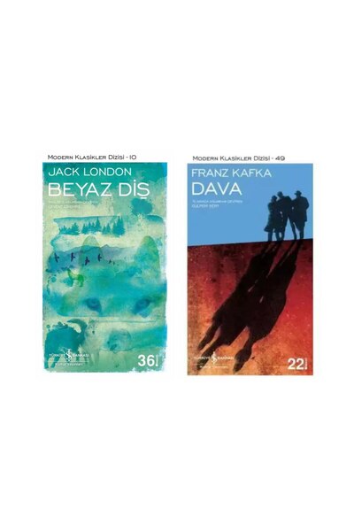 TÜRKİYE İŞ BANKASI KÜLTÜR YAYINLARI Beyaz Diş - Jack London - Dava - Franz Kafka