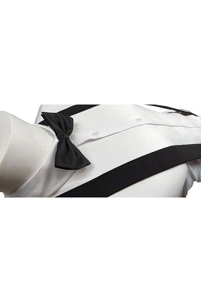 Elegante Cravatte Σετ ζαρτιέρες και παπιγιόν σε μαύρο χρώμα