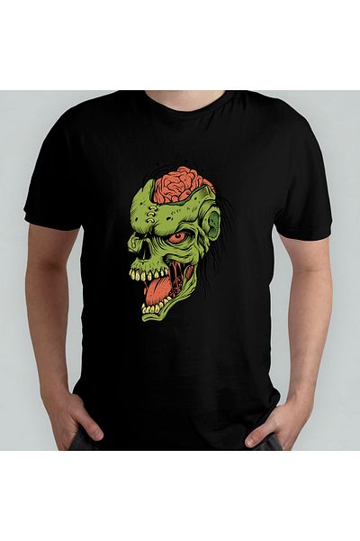 Pixxa Μπλουζάκι Walking Dead Zombie - 100% βαμβάκι, λαιμόκοψη, μοτίβο ζόμπι 4