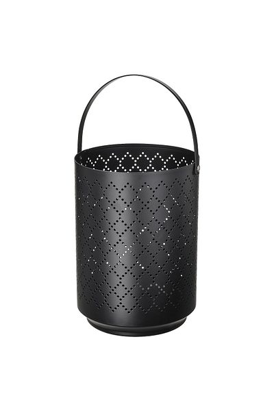 erorex Lantern for block candle, black, 22 cm