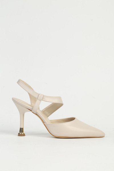 Pierre Cardin Women's Cream Heeled Shoes - Pc-54549