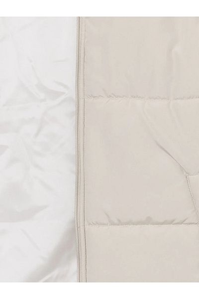LC Waikiki Lcw Casual Beige Standard Fit Stand Collar Men's Puffer Vest