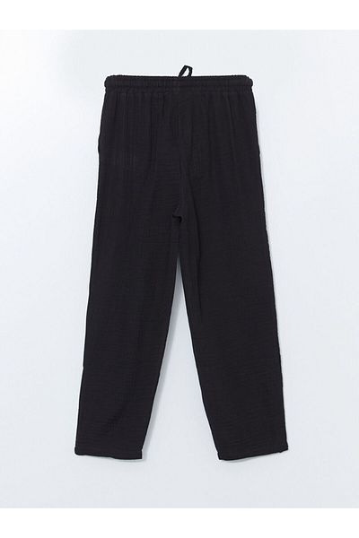 LC Waikiki Pantaloni de damă din muselină dreptă cu talie elastică sezon nou - S5LS96Z8