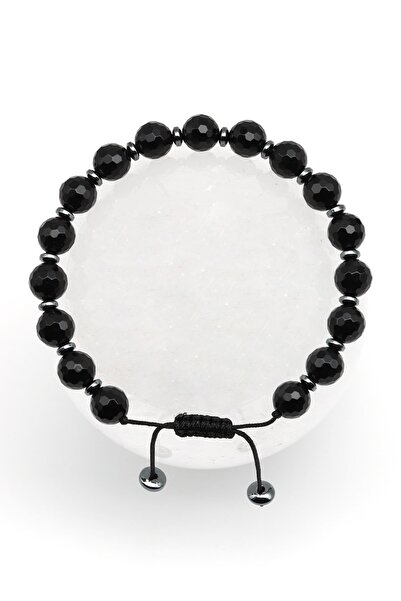 Alibaba Doğaltaş أونيكس الحجر الطبيعي مكرميه محبوك سوار الوجه قطع الكرة الأرضية