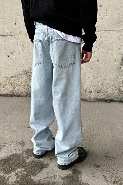 Flaw Wear Λεπτομερές Ice Blue Baggy Jean