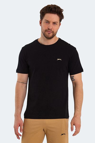 Slazenger Μαύρο ανδρικό μπλουζάκι - Paint I Model