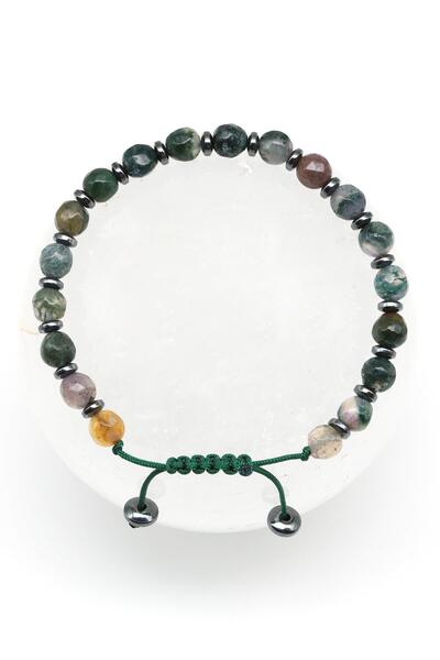 Alibaba Doğaltaş العقيق الحجر الطبيعي مكرميه محبوك سوار قطع الأوجه