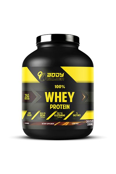 Body Builder 100% Whey Protein, Chocolate Caramel, 4 LB