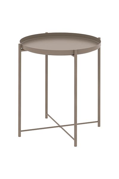 erorex Tray table, dark grey-beige, 45x53 cm