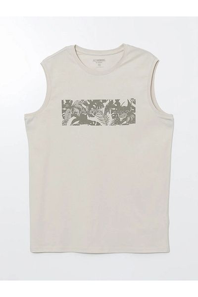 LC Waikiki LCWAIKIKI Classic Crew Neck Printed Men's Sleeveless T-Shirt