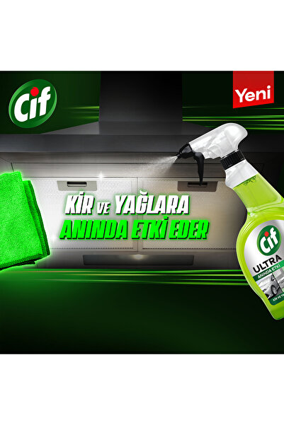 Cif Ultra Anında Etki Kir Ve Yağ Çözücü 1025 ml X4